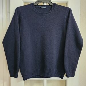 Brandy Melville Made in Italy Navy Wool Blend Crewneck Sweater See Measurements